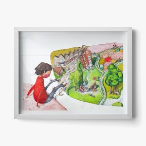 Wall Print - illustration by Irina Dobrescu