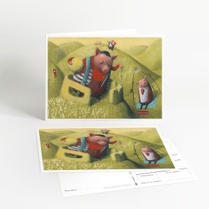 Greeting Card and Postcard - illustration by Irina Dobrescu